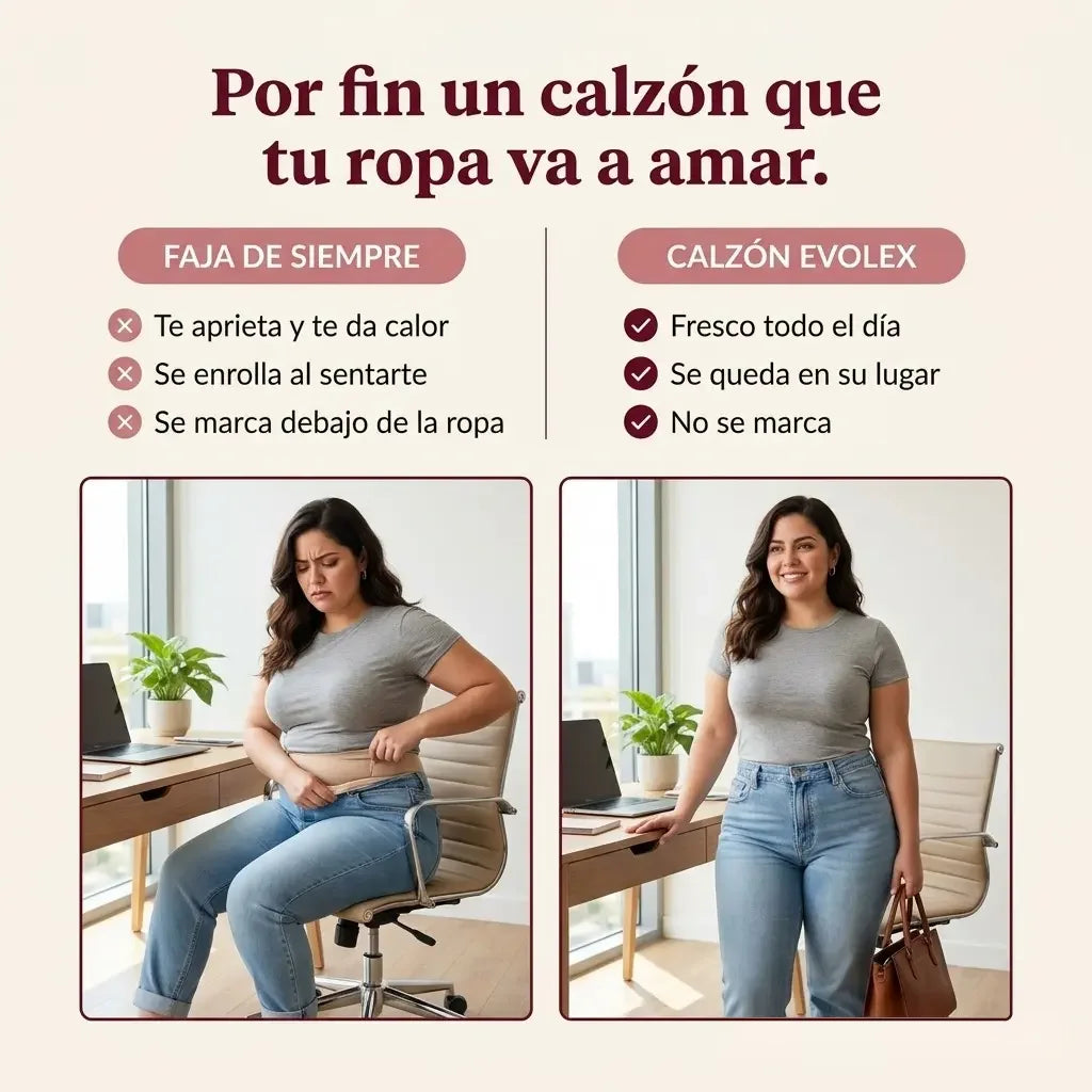 Calzón moldeador de cintura alta, control de abdomen sin costuras - EVOLEX