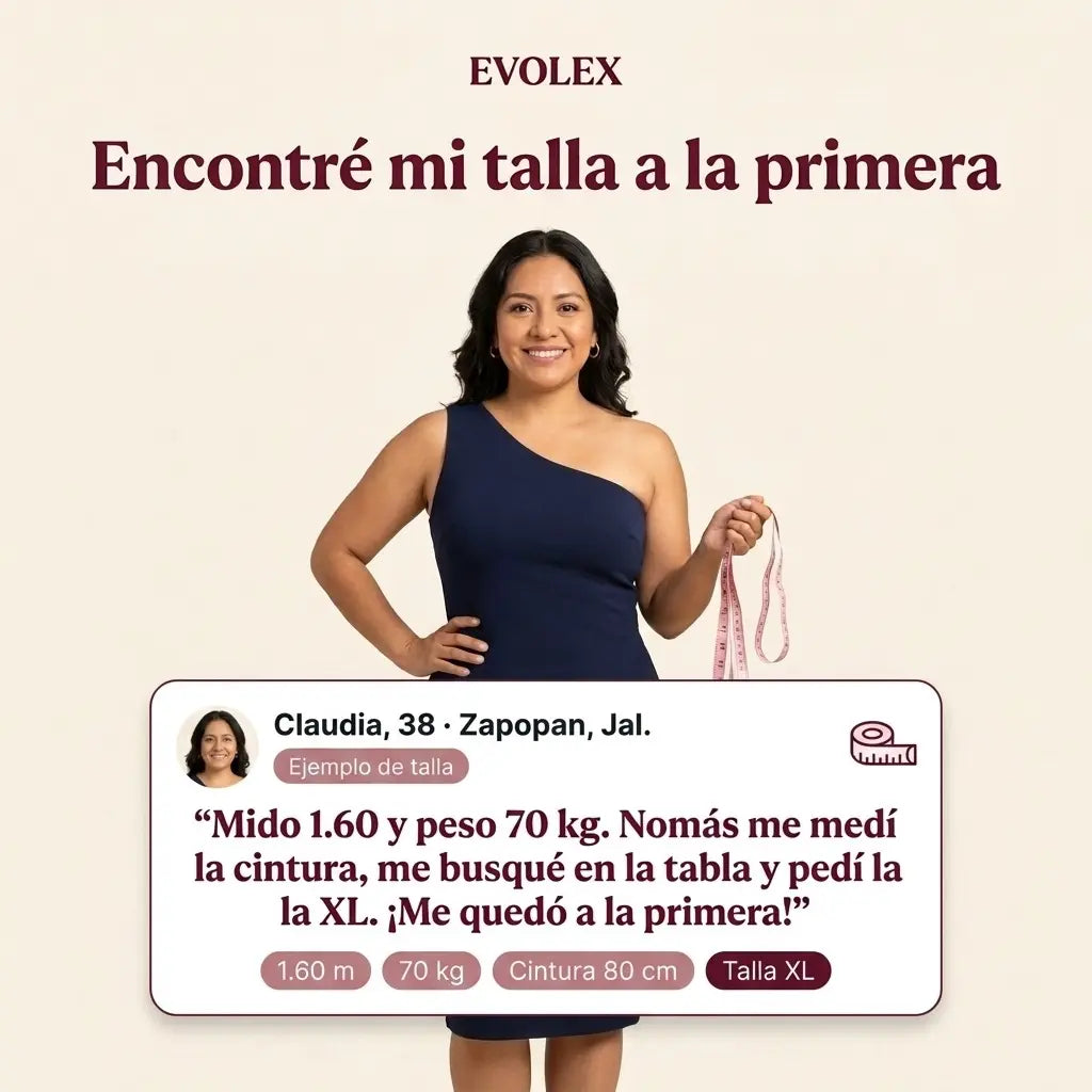 Calzón moldeador de cintura alta, control de abdomen sin costuras - EVOLEX