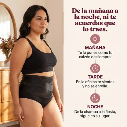Calzón moldeador de cintura alta, control de abdomen sin costuras - EVOLEX